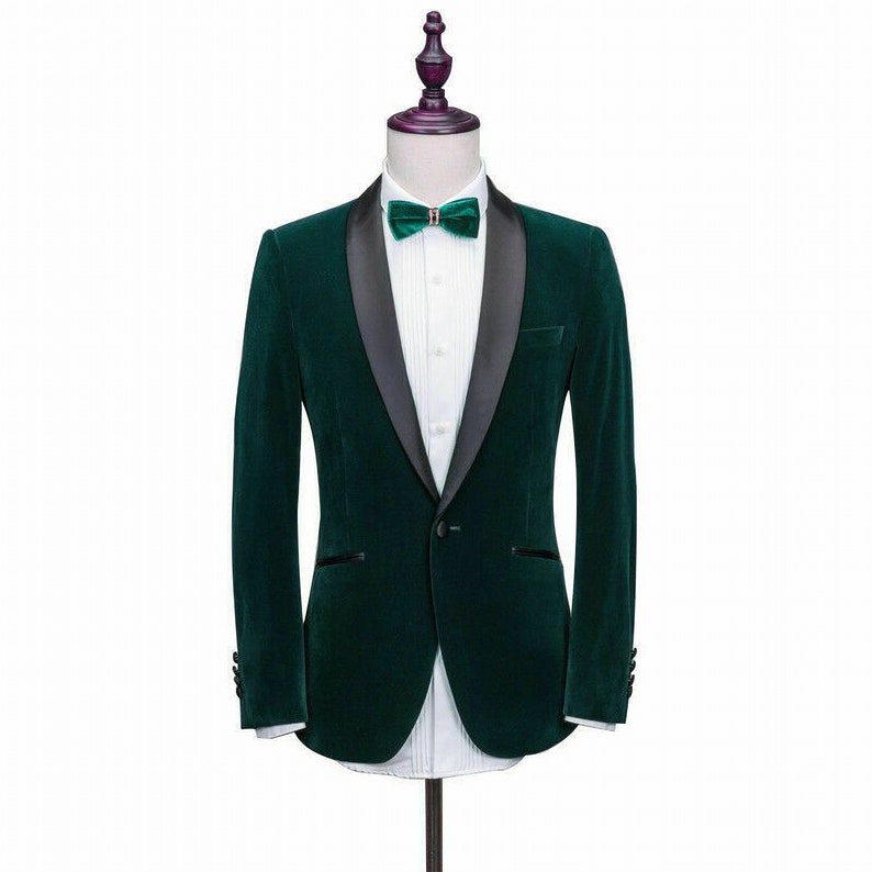 Men Tuxedo Jackets Green Velvet Blazer Slim Fit Dinner Jackets F Men Tuxedo Jackets Green Velvet Blazer Slim Fit Dinner Jackets F