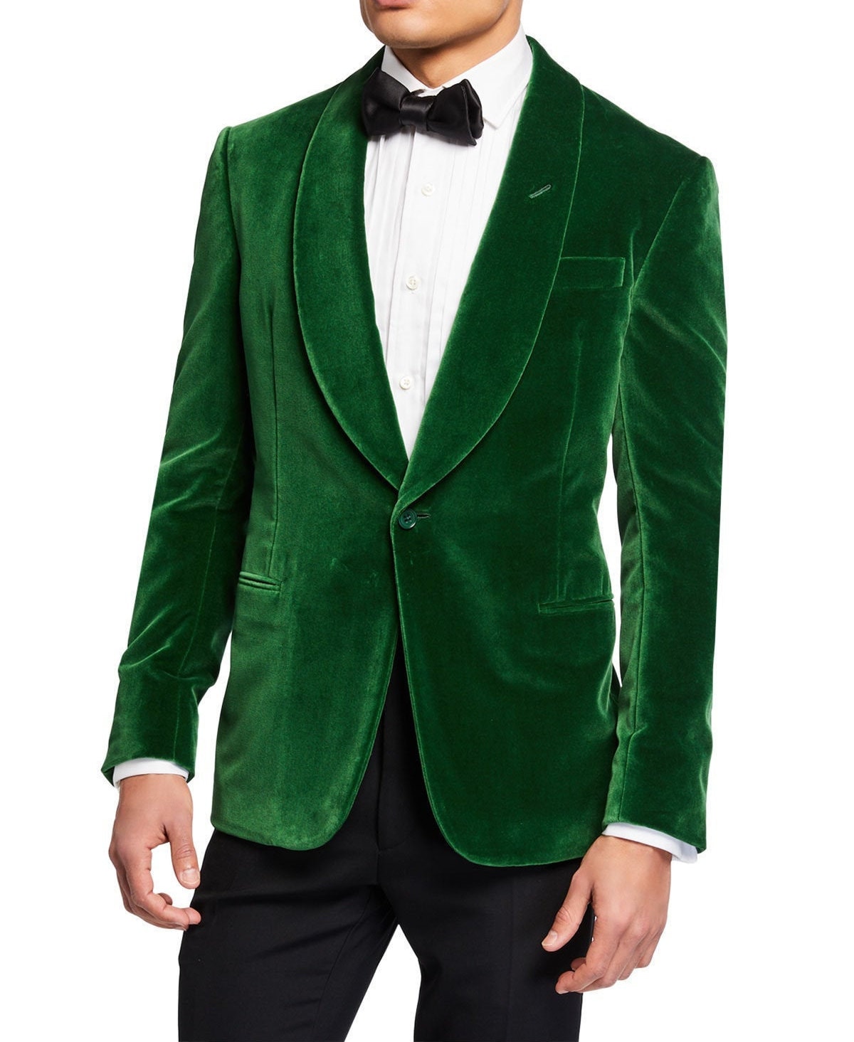 Dark Green Velvet Dinner Jacket - brewtips