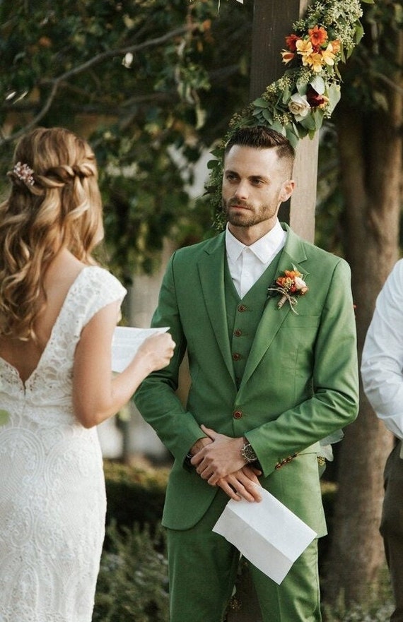 Abiti da uomo per matrimonio Abito da 3 pezzi Abito da cena | Etsy Italia