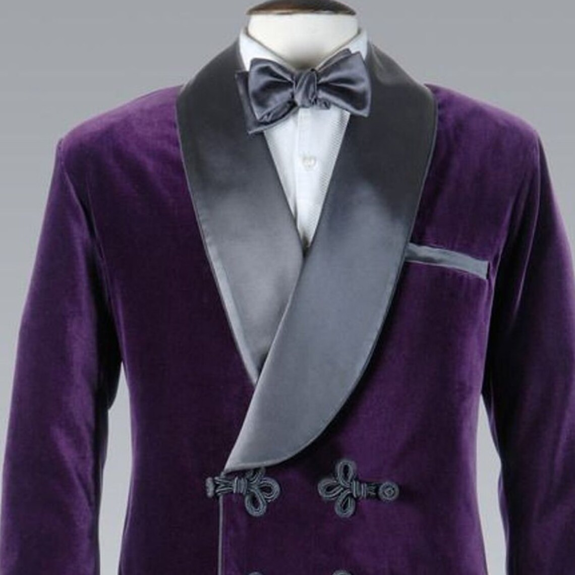 Mens Smoking Jacket Luxury Robes Purple Velvet Smoking Jacket | Etsy