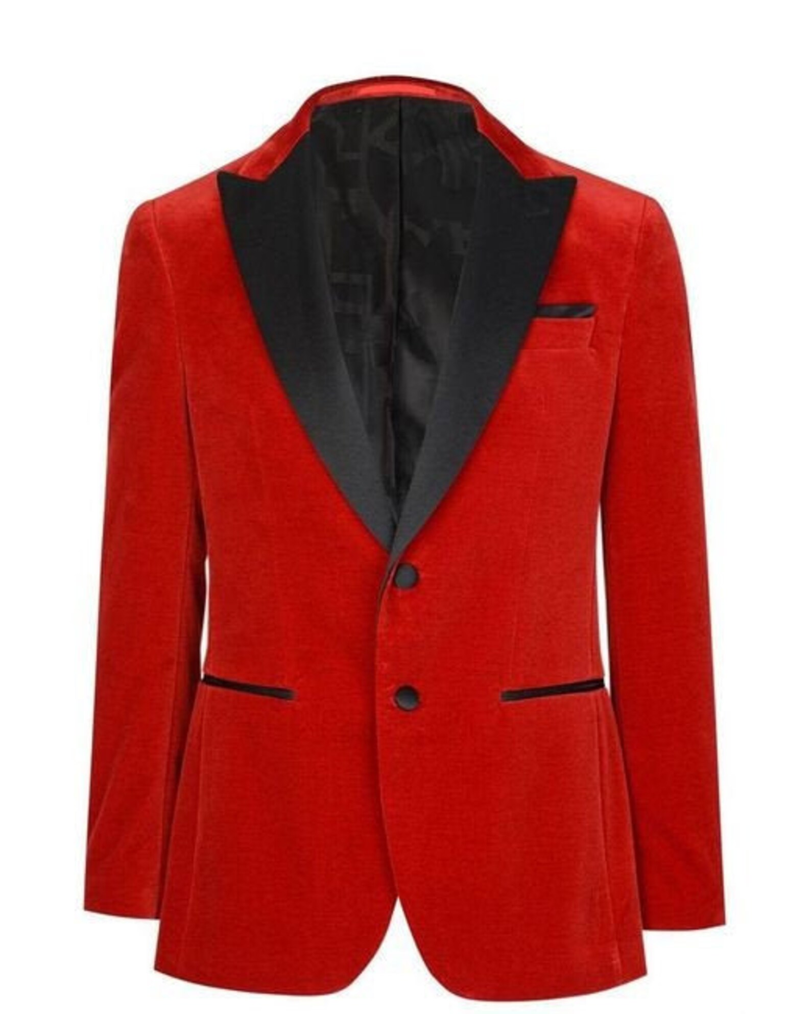 Mens Tuxedo Jacket Red Velvet Blazer Dinner Jacket Slim Fit Etsy