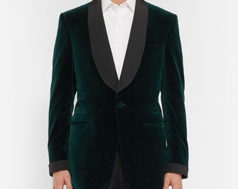 green tuxedo jacket