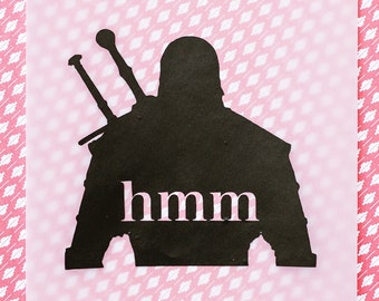 hmm, The Witcher, Vinyl Decal, Geralt, Yennefer, Cirilla, Rivia, car decal, permanent vinyl