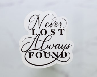 The Witcher Sticker, Never Lost Always Found, Weatherproof Matte Sticker