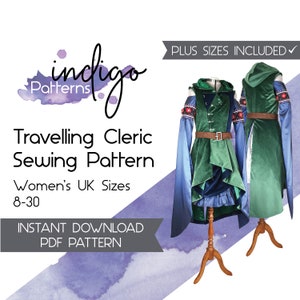Jester Cosplay Sewing Pattern - Digital Download PDF Pattern Women's UK sizes 8-30