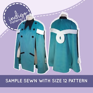 Student Witch Hat Atelier Cloak Cosplay Sewing Pattern: UK Sizes 4-30 (Digital Download) image 6