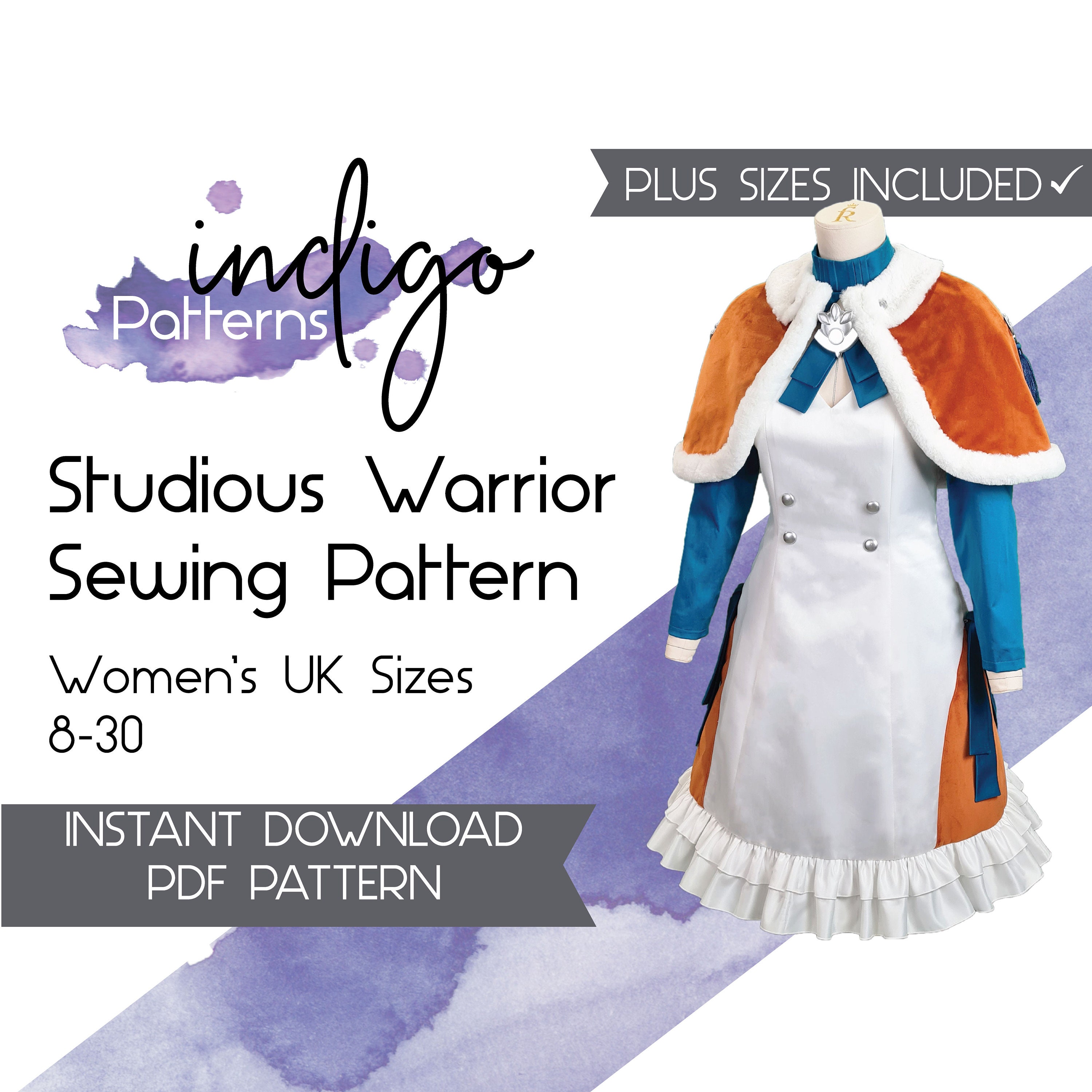 Studious Warrior Sewing Pattern - Digital Download - Etsy