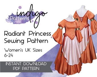 Radiant Princess Sewing Pattern - Digital Download PDF Pattern