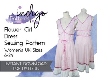 Aerith Dress Cosplay Sewing Pattern PDF Sewing Pattern in UK