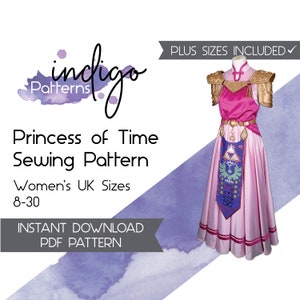 Princess of Time Cosplay Sewing Pattern  - Digital Download
