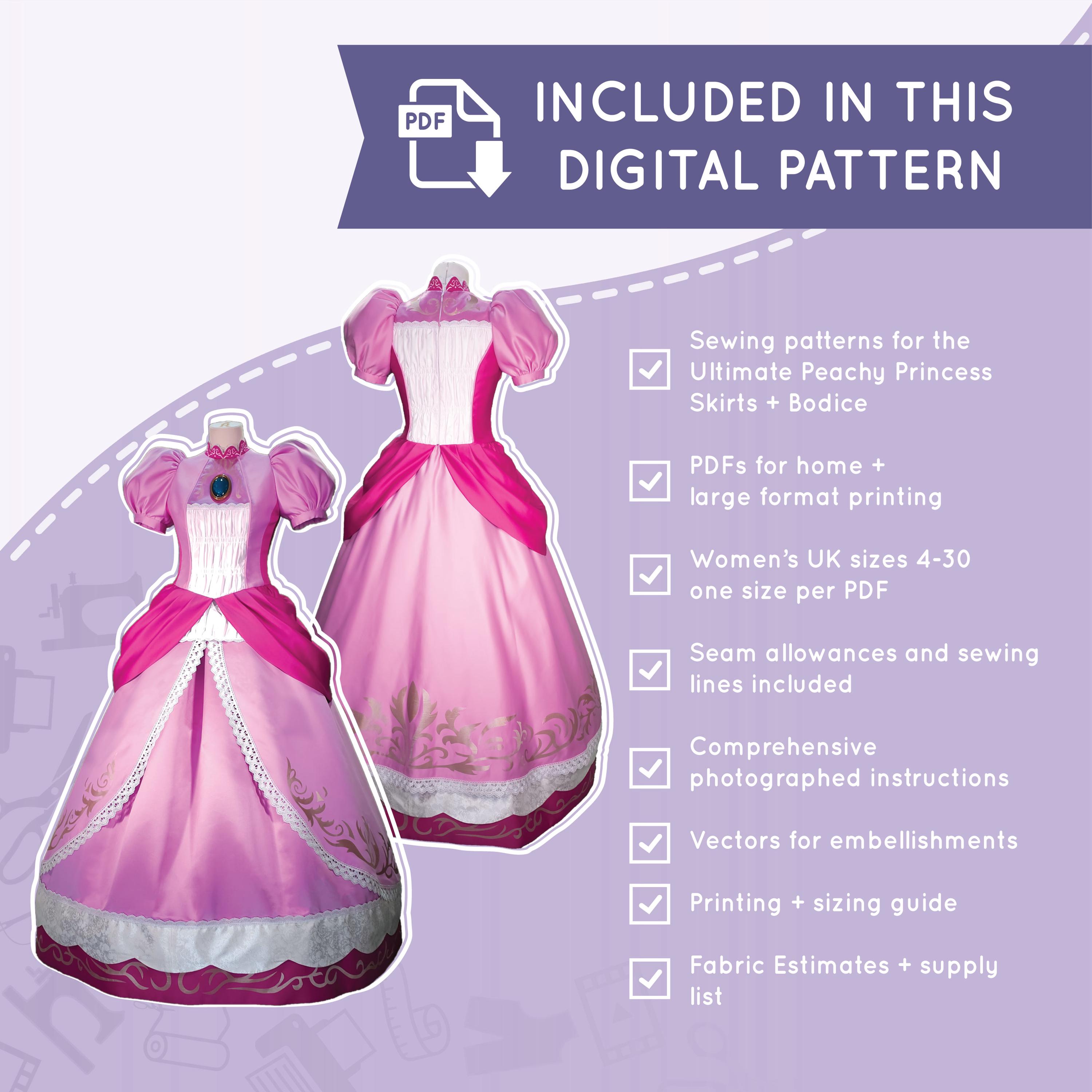 open lace back dress Amazon.com: Simplicity Women's Nintendo Super Mario Princess Peach and  Princess Daisy Costume Sewing Patterns, Sizes 6-14 : Arts, Crafts & Sewing main image 1
