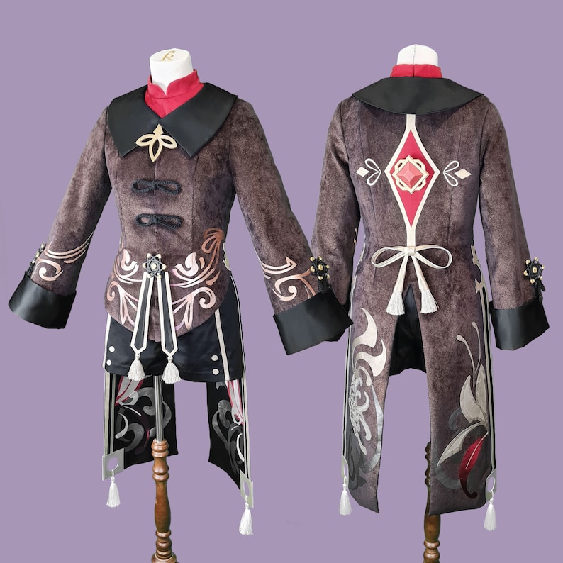 Hu Tao Genshin Impact Cosplay Sewing Pattern Hu Tao Costume Etsy