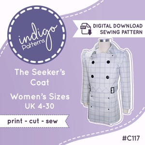 The Seekers Coat Sewing Pattern for Metaphor Cosplay - Men's Sizes UK30-48