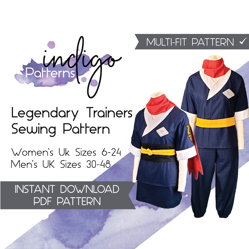 Legendary Trainer Cosplay Sewing Pattern Unisex Costume image 1
