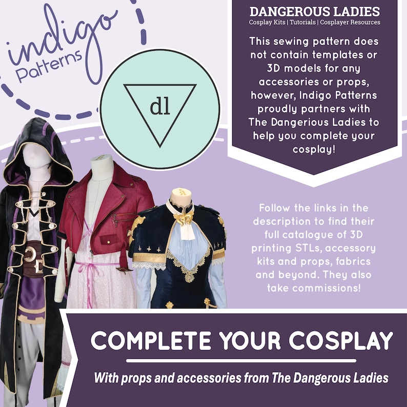 Journeying Elf Cosplay Sewing Pattern: Dress, Apron, Cape (Digital Download) immagine 10