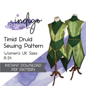 Elf Druid Cosplay Sewing Pattern - Digital PDF Sewing Pattern