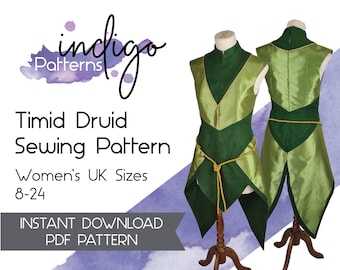 Elf Druid Cosplay Sewing Pattern - Digital PDF Sewing Pattern
