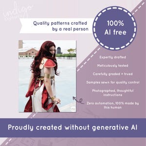 Student Witch Hat Atelier Cloak Cosplay Sewing Pattern: UK Sizes 4-30 (Digital Download) image 10