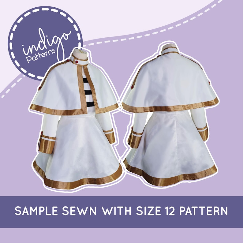 Journeying Elf Cosplay Sewing Pattern: Dress, Apron, Cape (Digital Download) immagine 6