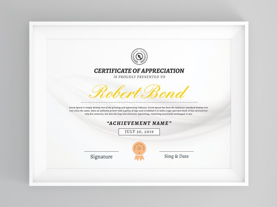 certificate template printable award certificate clean certificates simple design editable ms word certificate of achievement printable award certificates