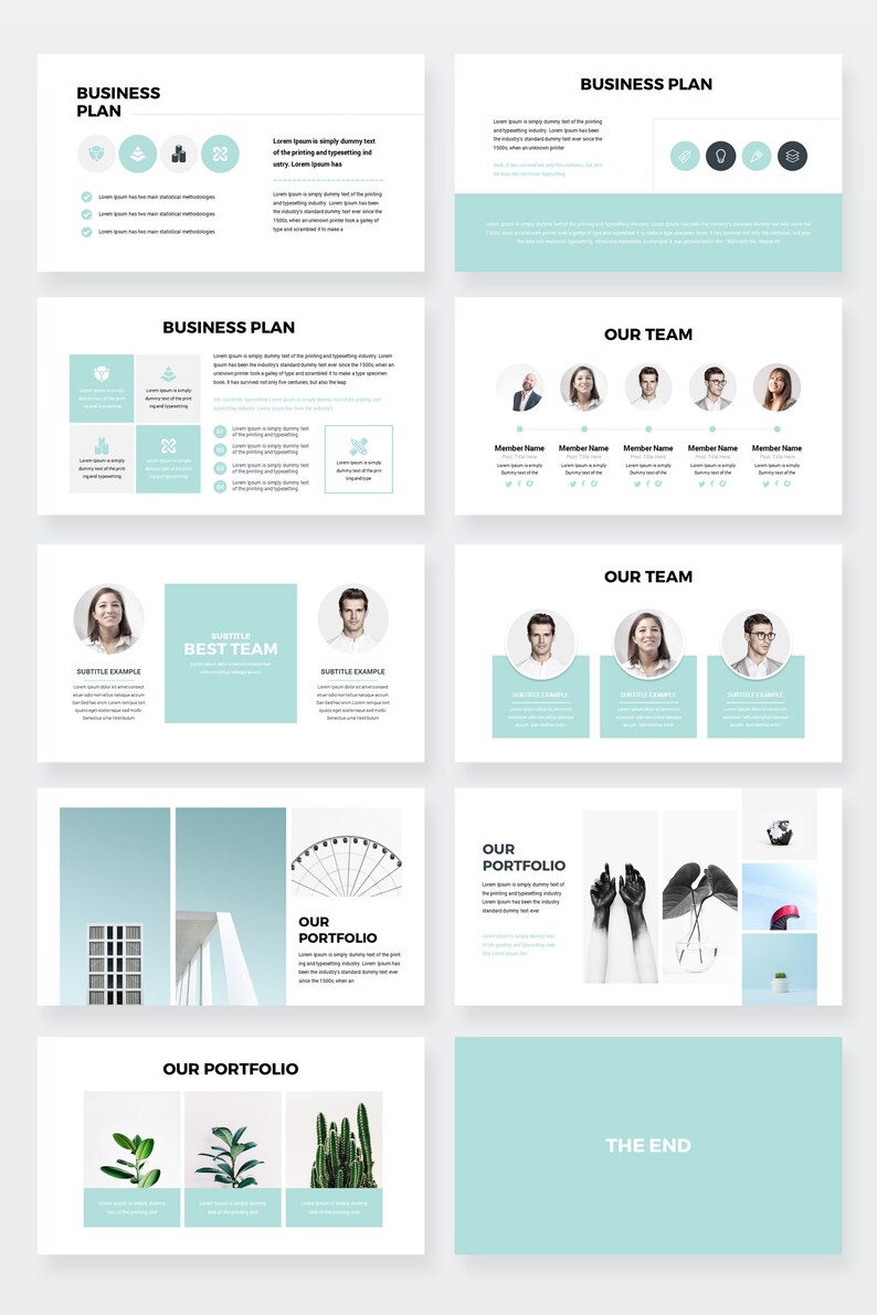 Modern business plan picture