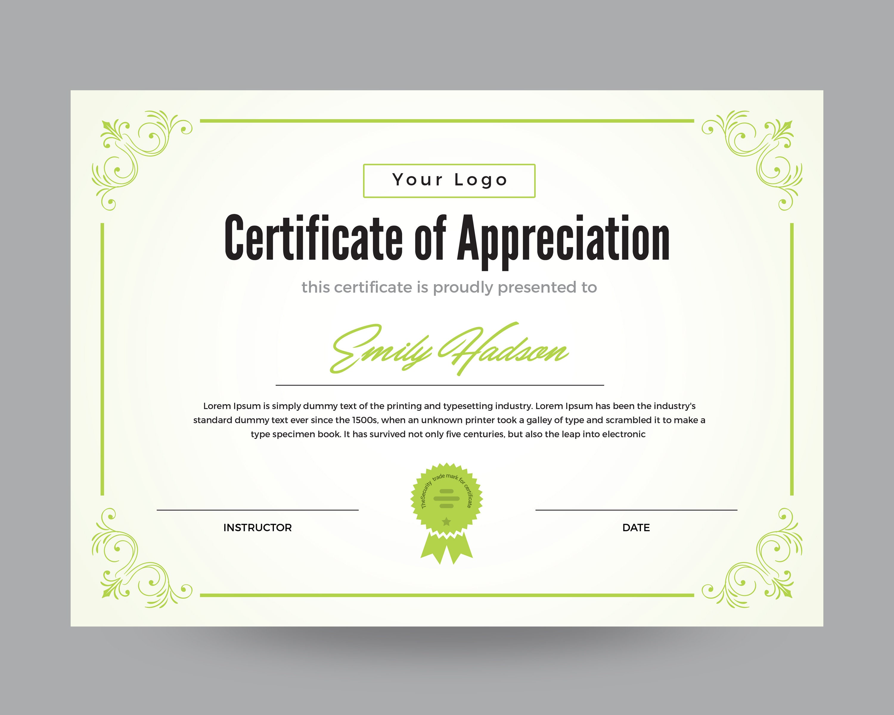 Certificate Template Instant Download Certificate of  Etsy India