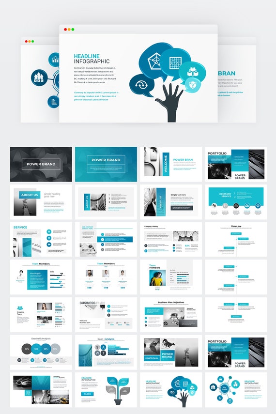 Business Powerpoint Prasentation Vorlage Etsy