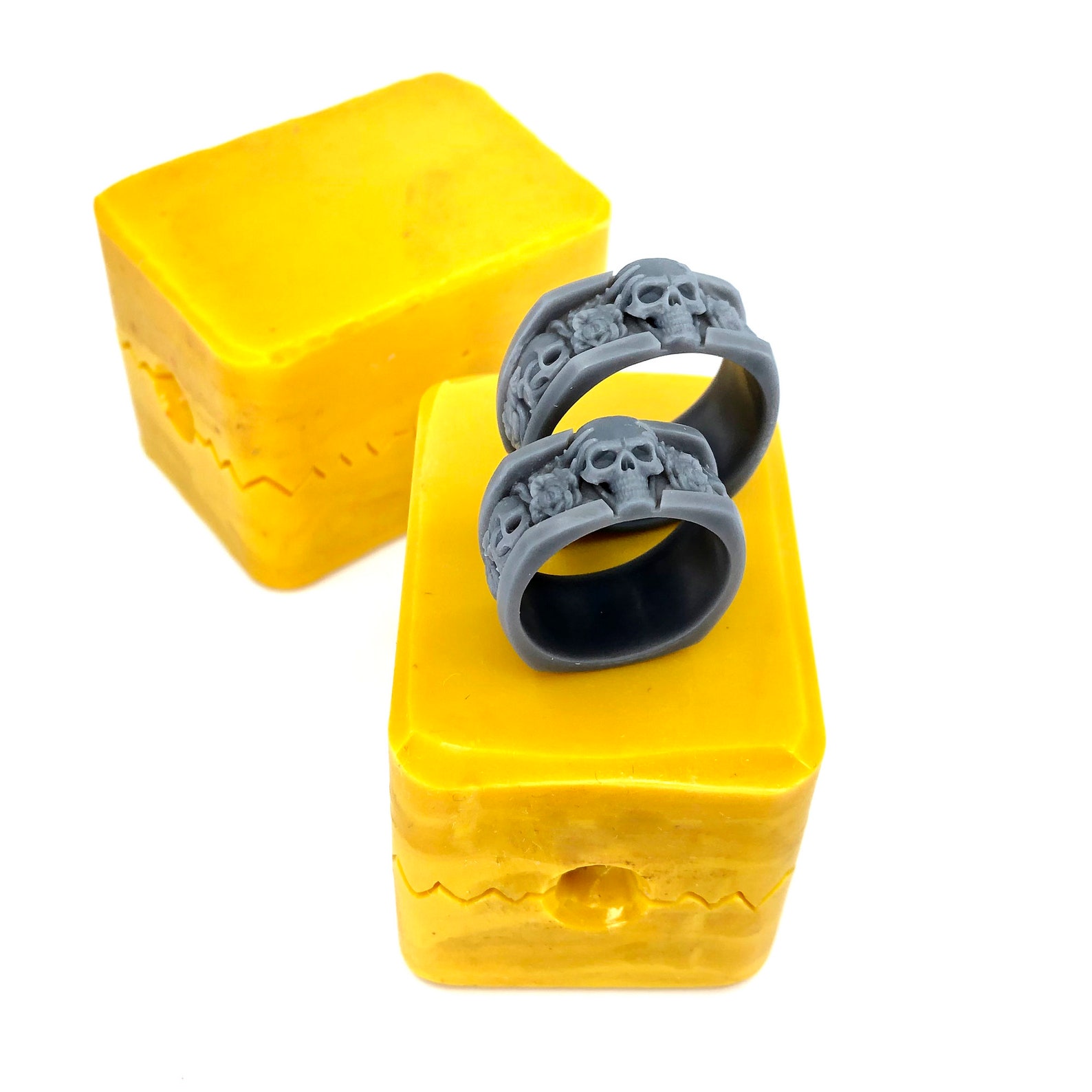 Jewelry Rubber Molds Wedding Bands Calavera Wedding Etsy