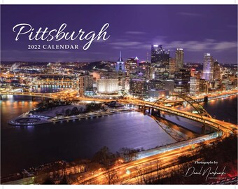 2022 Pittsburgh Christmas Skyline 2022 Pittsburgh Calendar | Etsy