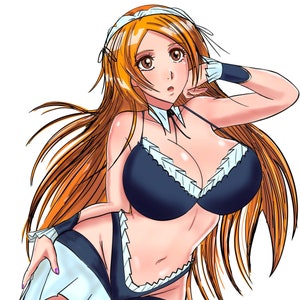 Orihime - Vinyl Decal 6" Sticker Maid Outfit