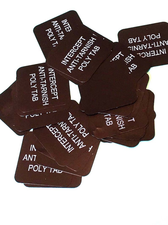 Intrercept Anti tarnish Poly Tabs 1X1 Inch for Jewelry New Arrive