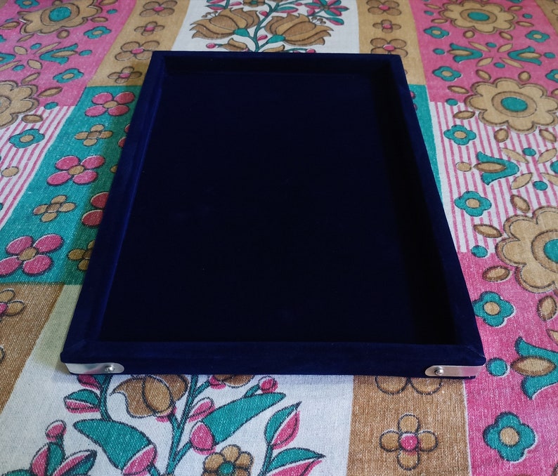 Schmuck Edelstein, Diamant Display samt gute Qualität blaue Farbe Tablett Multi-Größe Bild 7