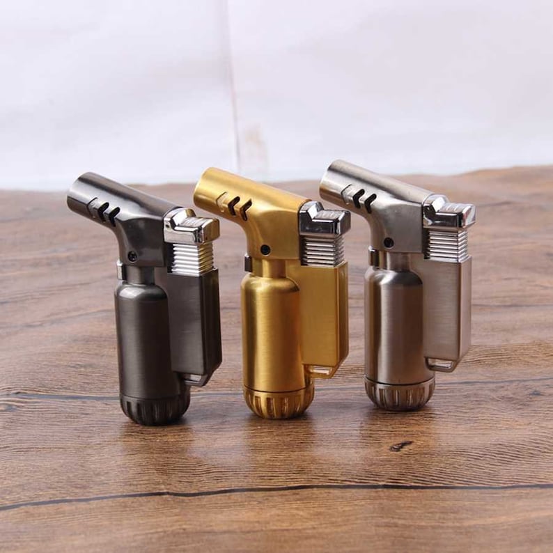 Mini Butane Lighter Cigarette Windproof Lighter Gas Torch Etsy