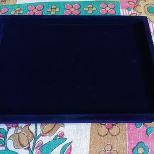 Schmuck Edelstein, Diamant Display samt gute Qualität blaue Farbe Tablett Multi-Größe Bild 8