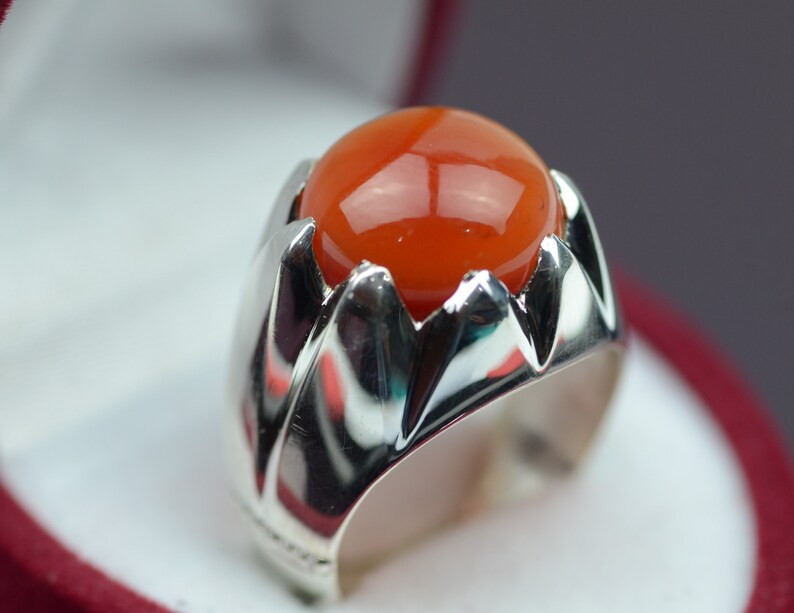 Rings Black Yemeni Aqeeq Women Ring Sterling Silver 925 Black Carnelian Ring Hakik Ring Yemen Aqiq Ring Agate Ring Yemeni Handmade Aqeeq Ring Rings Statement Rings