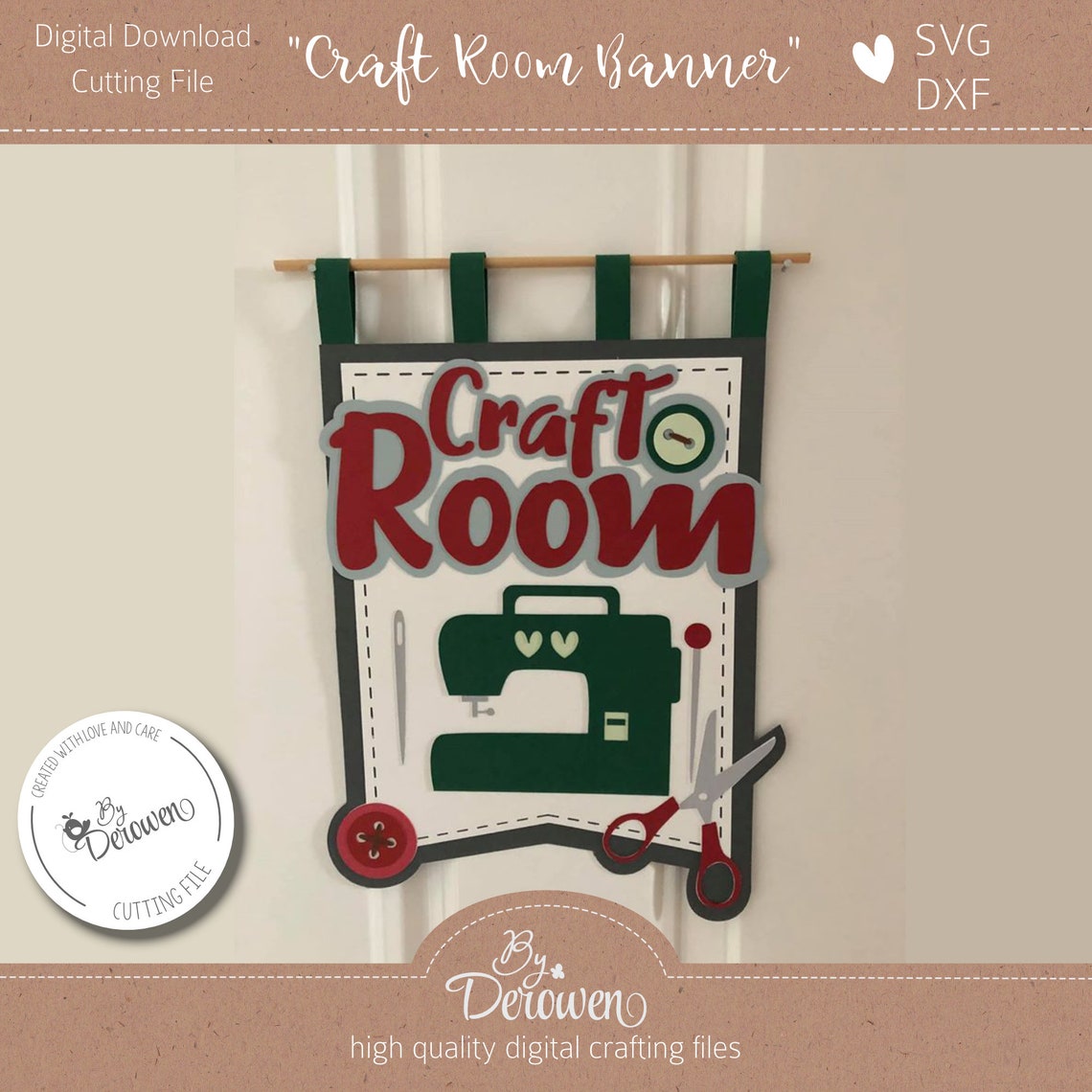 Cut File svg Layered Cardstock Banner Craft Room | Etsy