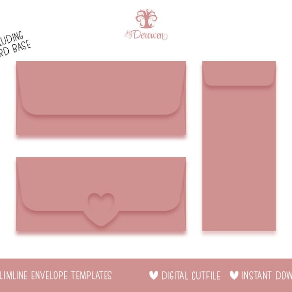 slimline envelope svg, slimline envelope template, cricut envelope template, cardmaking, money gift, slimline envelope file, 4.125" x 9.5"