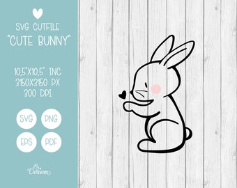 Cute Bunny SVG Cutfile