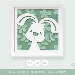 Schneidedatei Osterhase svg, Bastelvorlage, Papierschnitt, Illustration, Illustration, Illustration, Illustration, Illustration