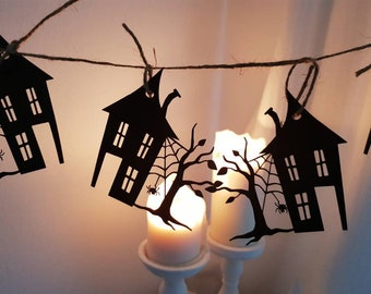 Girlande Halloween, Girlande zu Halloween, Halloween Party