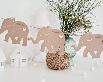 Elefant Girlande, Elefant deko, Kinderzimmer  Girlande,  Elefant Kindergeburtstag, Elefant Babyparty