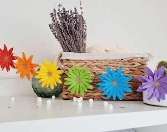 Regenbogen, LGBTQ  Sommergirlande, Blumen aus Papier, Sommerdeko, Fensterdeko, Sommer