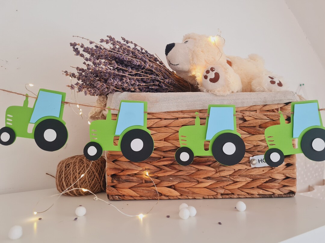 YOUYIKE Traktor Geburtstagsdeko - 10-teiliges Set Mit Banner & Girlanden