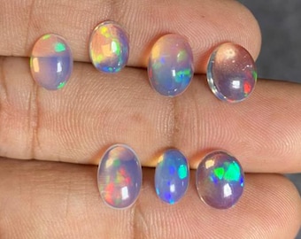 Natuurlijke Ethiopische opaal cabochons, oogschone opaal edelstenen