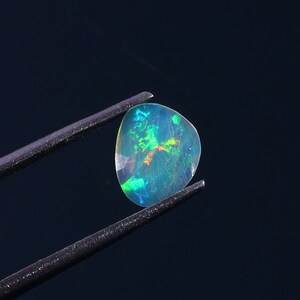 Ethiopian Welo Opal Slice: Faceted Gemstone, 0.35 Carat