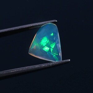 Ethiopian Welo Opal Slice: Faceted Gemstone, 1.20 Carat