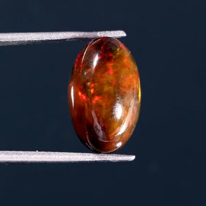 5.60 Carat Black Ethiopian Opal Cabochon: October Birthstone