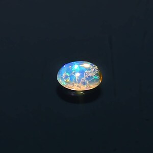 Natural Ethiopian Opal Cabochon: Jewelry Making, October Birthstone (6.1x4.3x2.5MM)