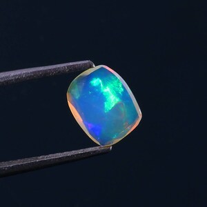 Ethiopian Welo Opal Slice: Faceted Gemstone, 0.55 Carat