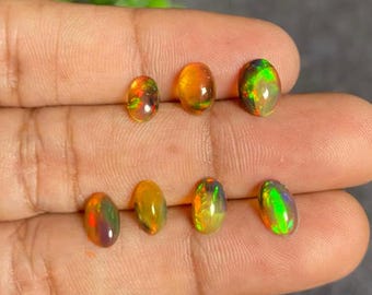 Natuurlijke Ethiopische opaal cabochons, vuuropaal edelstenen